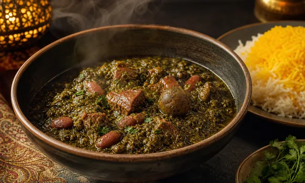 خورش قورمه‌سبزی سنتی