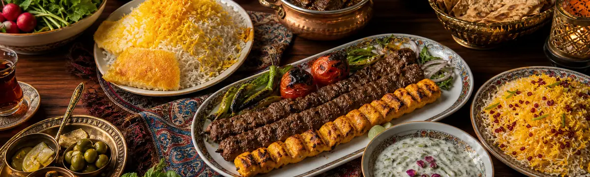 سفرهٔ کامل غذاهای ایرانی